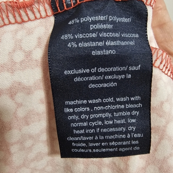 Tommy Hilfiger dress dot tiered print white and red hi low skirt midi si… - Picture 15 of 15